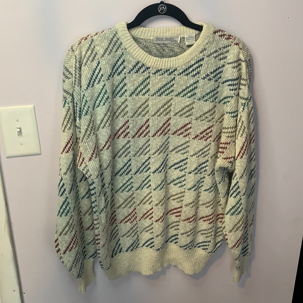 Vintage knit crewneck sweater